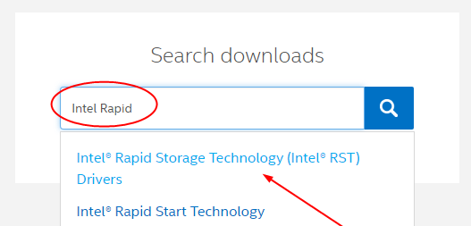 what is intel rst service windows 10